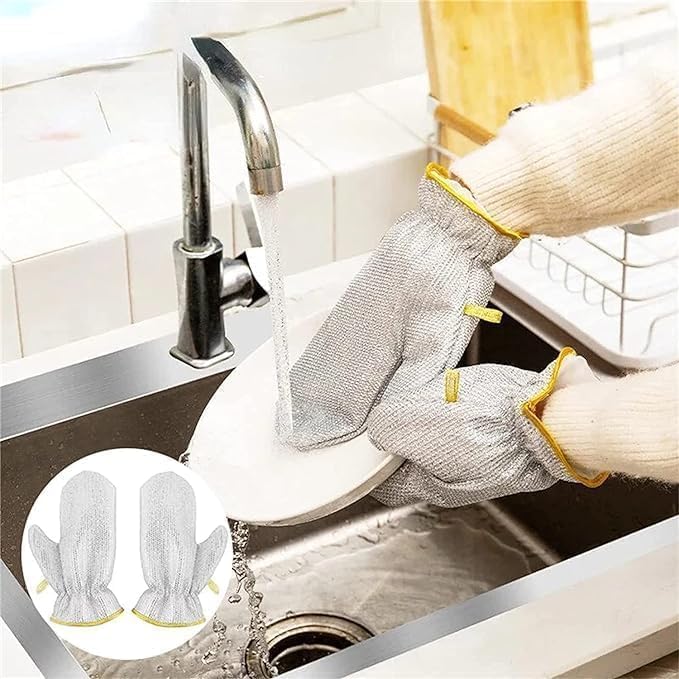 🧤 Premium Steel Scrubber Gloves for Cleaning Utensils | Durable, Rust-Free & Easy to Use