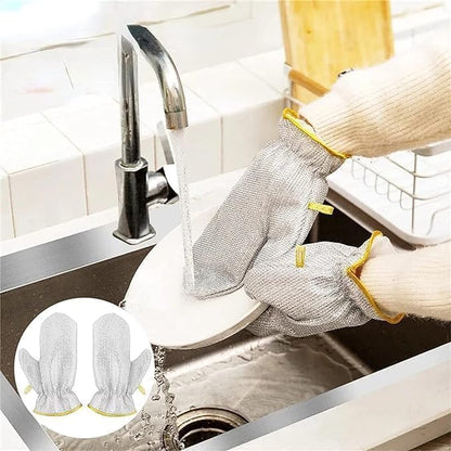 🧤 Premium Steel Scrubber Gloves for Cleaning Utensils | Durable, Rust-Free & Easy to Use
