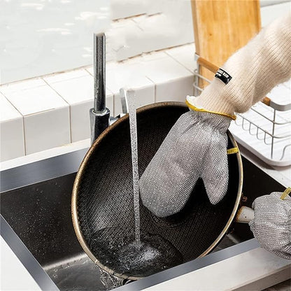 🧤 Premium Steel Scrubber Gloves for Cleaning Utensils | Durable, Rust-Free & Easy to Use