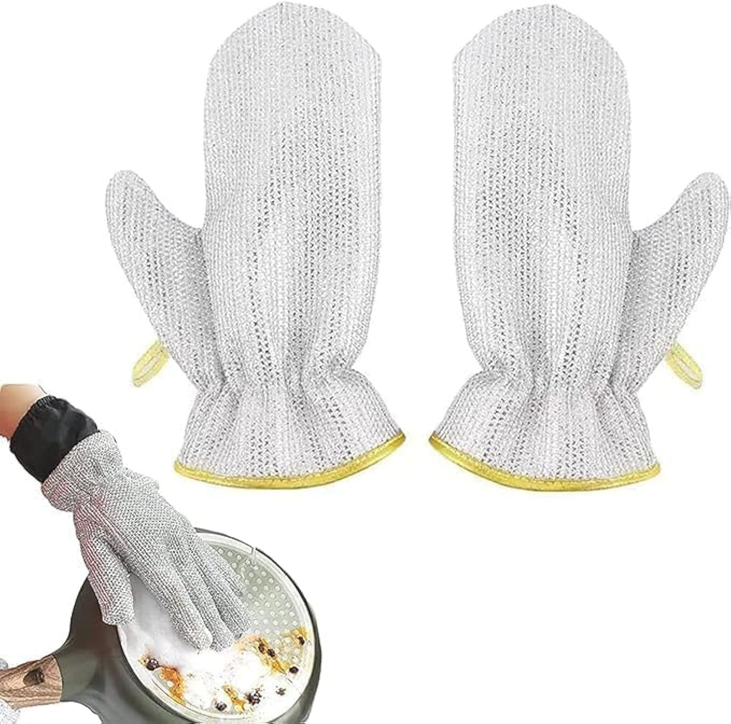 🧤 Premium Steel Scrubber Gloves for Cleaning Utensils | Durable, Rust-Free & Easy to Use